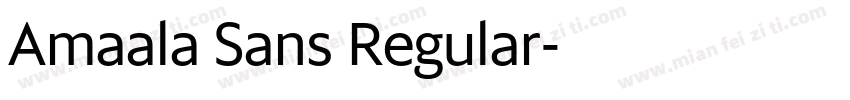 Amaala Sans Regular字体转换